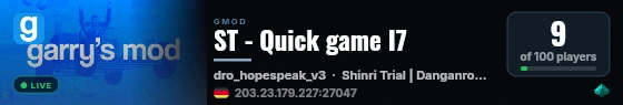 ST - Quick game I7 live status badge
