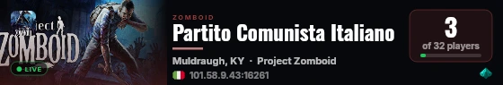 Partito Comunista Italiano live status badge