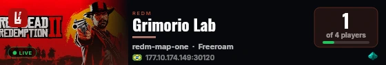 Grimorio Lab live status badge