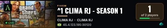 ^1 CLIMA RJ - SEASON 1 live status badge