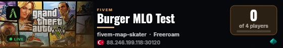 Burger MLO Test live status badge