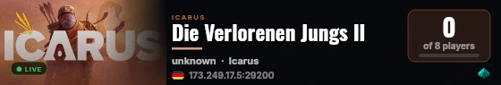 Die Verlorenen Jungs II live status badge