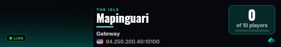 Mapinguari live status badge