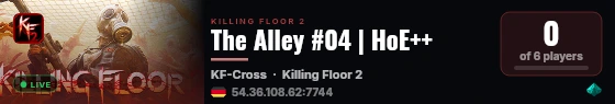 The Alley #04 | HoE++ live status badge
