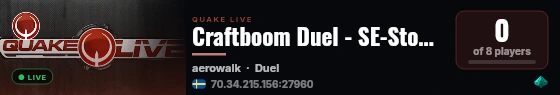 Craftboom Duel - SE-Stockholm #1 live status badge