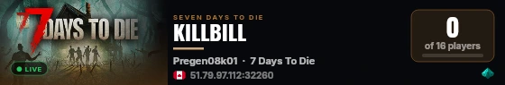KILLBILL live status badge