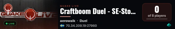 Craftboom Duel - SE-Stockholm #2 live status badge