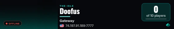 Doofus live status badge