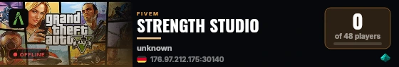 STRENGTH STUDIO live status badge