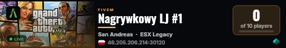 Nagrywkowy LJ #1 live status badge