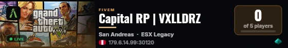 Capital RP | VXLLDRZ live status badge