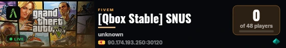 [Qbox Stable] SNUS live status badge