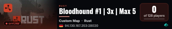 Bloodhound #1 | 3x | Max 5 live status badge