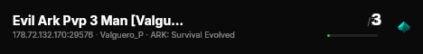 Evil Ark Pvp 3 Man [Valguero] - (v358.24) live status badge