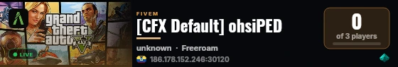 [CFX Default] ohsiPED live status badge