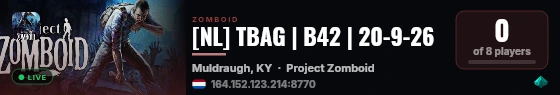 [NL] TBAG | B42 | 20-9-26 live status badge