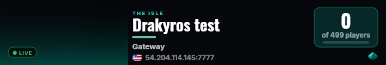 Drakyros test live status badge