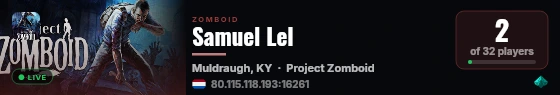 Samuel Lel live status badge