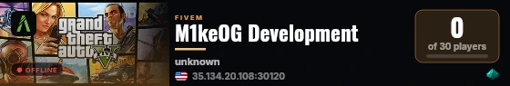 M1keOG Development live status badge