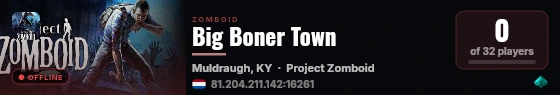 Big Boner Town live status badge