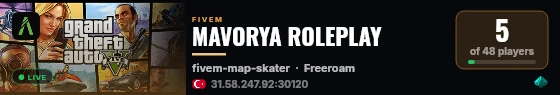 MAVORYA ROLEPLAY live status badge