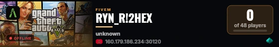 RYN_R!2HEX live status badge