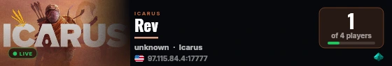 Rev live status badge