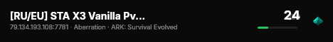 [RU/EU] STA X3 Vanilla PvP NoWipe Aberration - (v361.7) live status badge