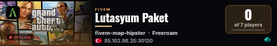 Lutasyum Paket live status badge