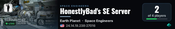 HonestlyBad's SE Server live status badge