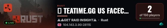 ♨ TEATIME.GG US FACECHECKS|1v1|AIMTRAIN REBORN|HELLISH BUILD live status badge