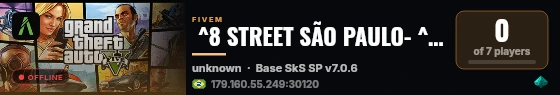  ^8 STREET SÃO PAULO- ^1ROLEPLAY live status badge