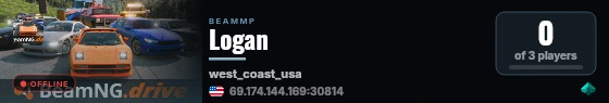 Logan live status badge