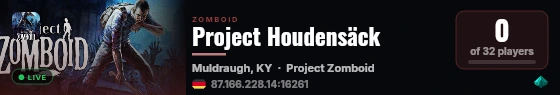Project Houdensäck live status badge