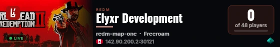 Elyxr Development live status badge