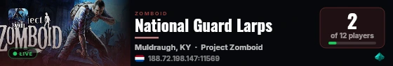 National Guard Larps live status badge