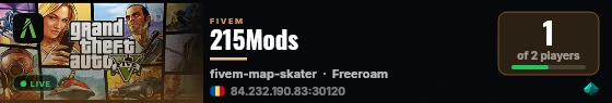 215Mods live status badge