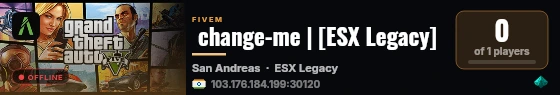  change-me | [ESX Legacy] live status badge