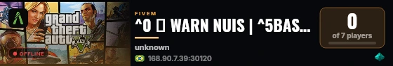 ^0 🔨 WARN NUIS | ^5BASE CORE 3.0 live status badge