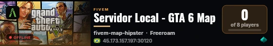 Servidor Local - GTA 6 Map live status badge