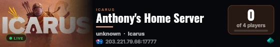 Anthony's Home Server live status badge