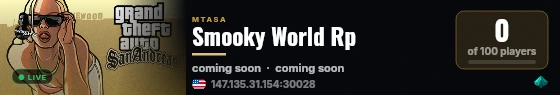 Smooky World Rp live status badge