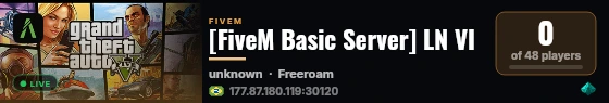 [FiveM Basic Server] LN VI live status badge