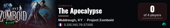The Apocalypse live status badge
