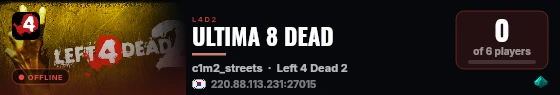ULTIMA 8 DEAD live status badge