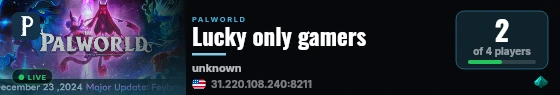 Lucky only gamers live status badge