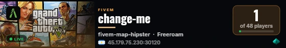 change-me live status badge