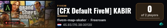 [CFX Default FiveM] KABIR live status badge