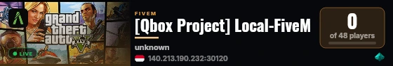 [Qbox Project] Local-FiveM live status badge