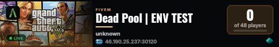 Dead Pool | ENV TEST live status badge